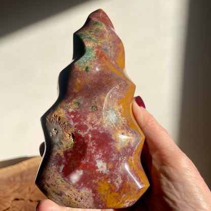 Ocean Jasper flame 16CM