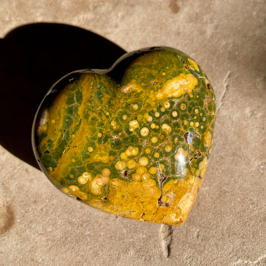 Ocean Jasper heart 7CM OJ4