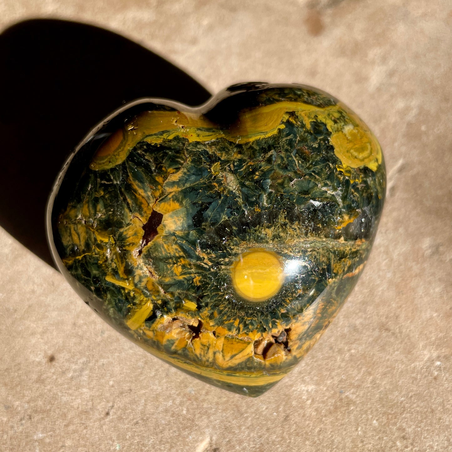 Ocean Jasper heart 6CM -OJ6