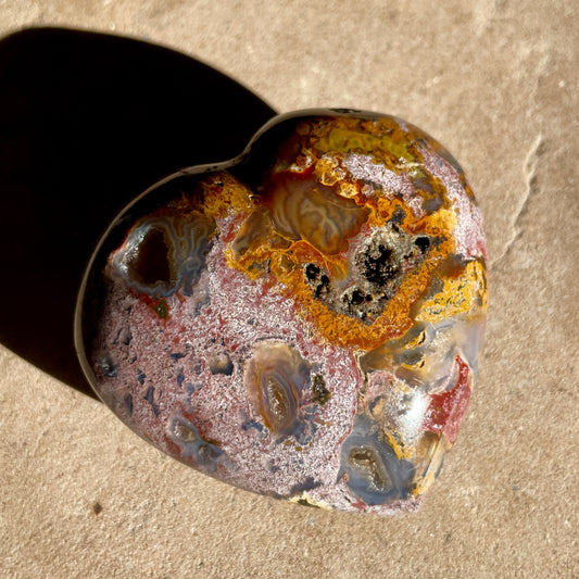 Ocean Jasper heart 5.5CM -OJ9