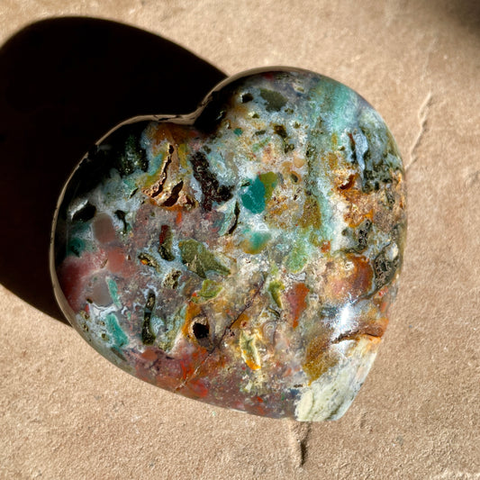 Ocean Jasper heart 7CM OJ1