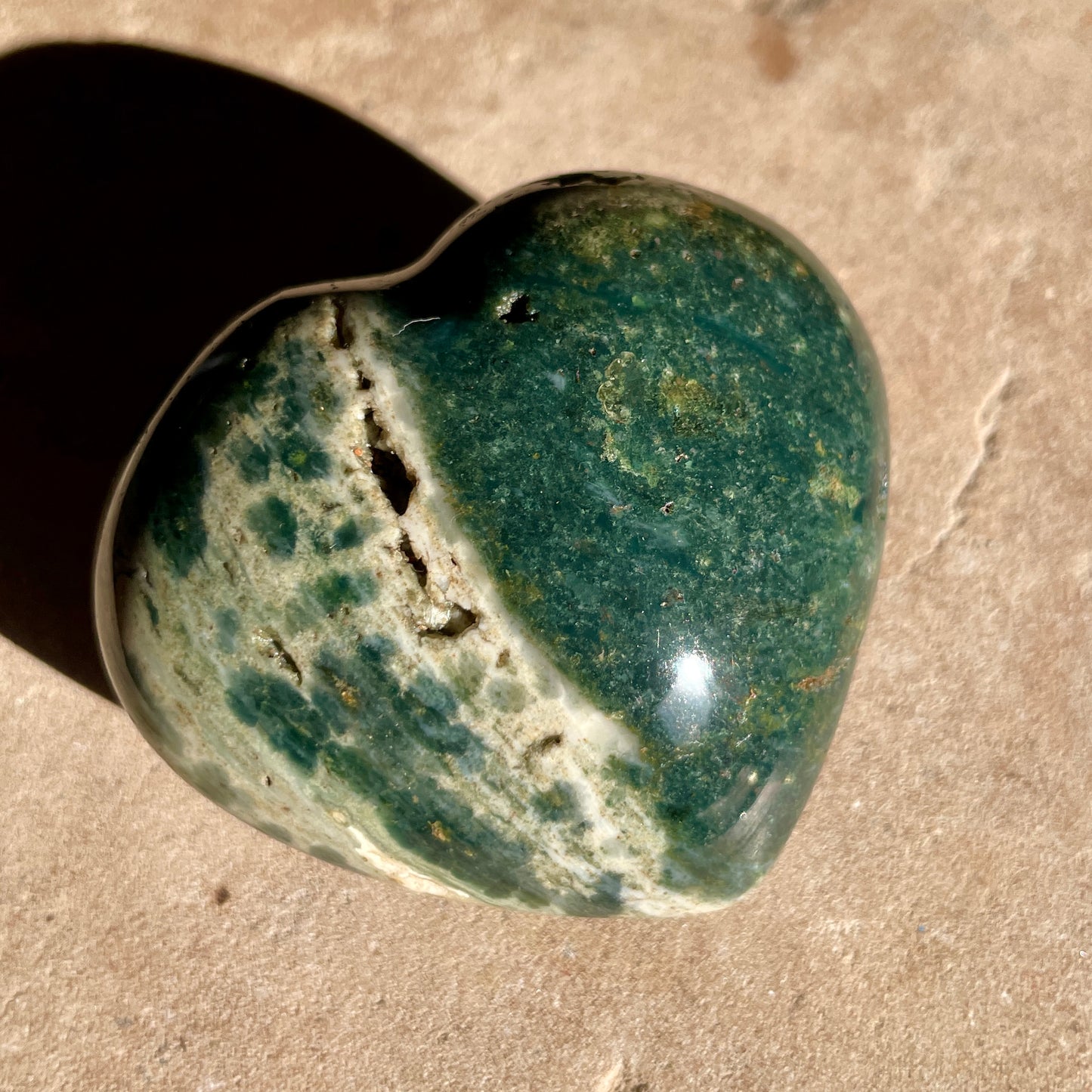 Ocean Jasper heart 6CM -OJ12