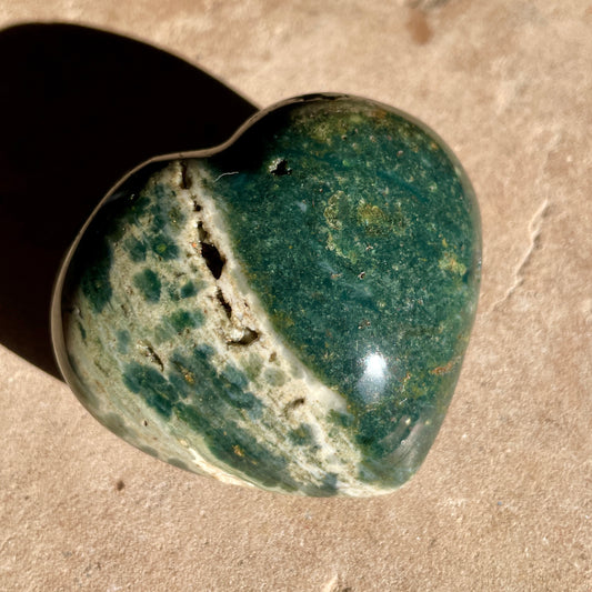 Ocean Jasper heart 6CM -OJ12