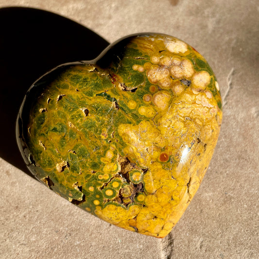 Ocean Jasper heart 7CM OJ4