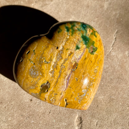Ocean Jasper heart 6CM -OJ5