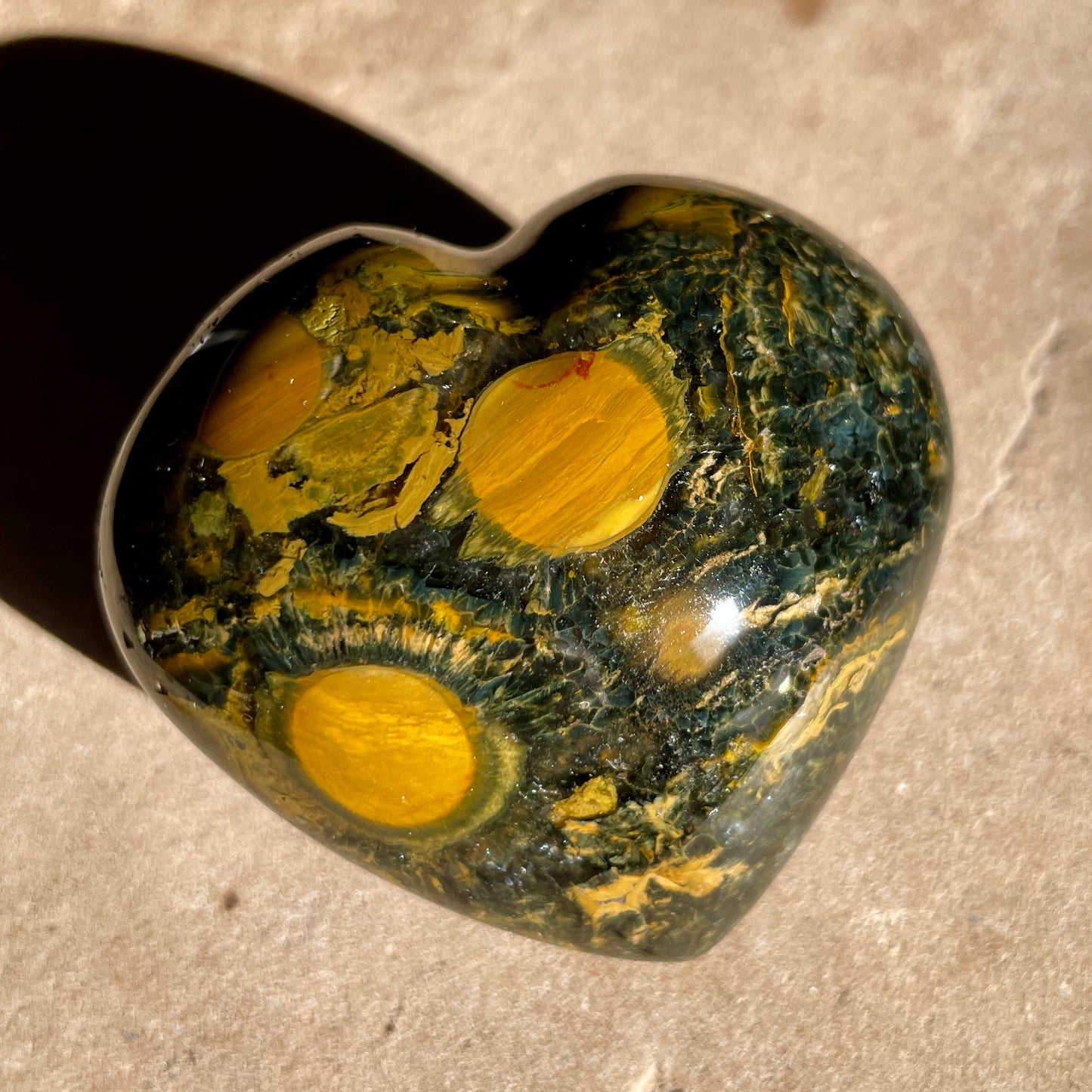 Ocean Jasper heart 6CM -OJ6
