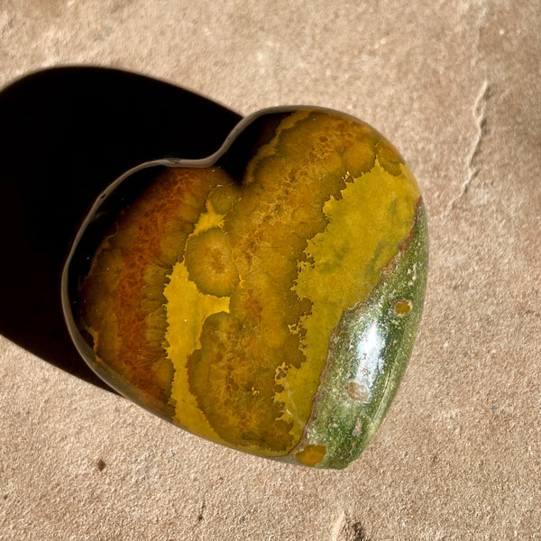 Ocean Jasper heart 5CM -OJ8
