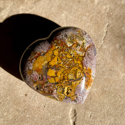 Ocean Jasper heart 5.5CM -OJ9