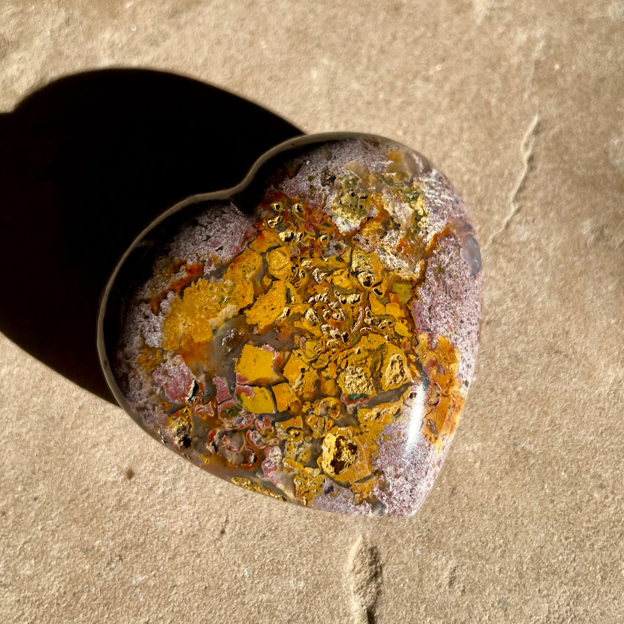 Ocean Jasper heart 5.5CM -OJ9