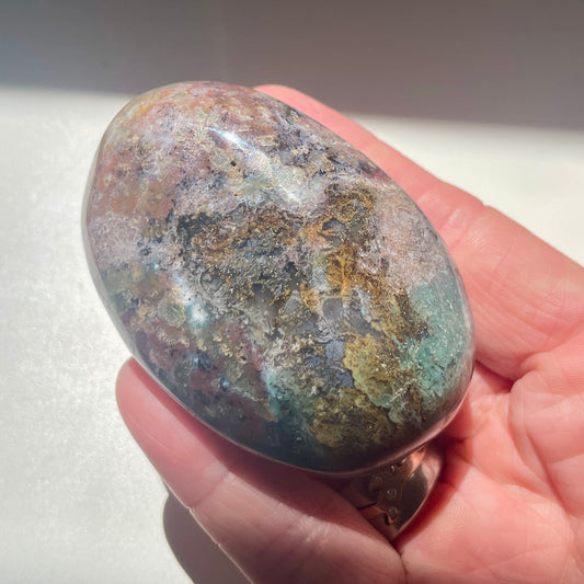 Ocean Jasper Palm stone 6.5CM