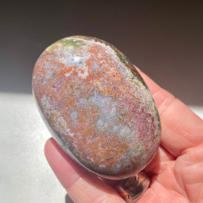 Ocean Jasper Palm stone 6.5CM