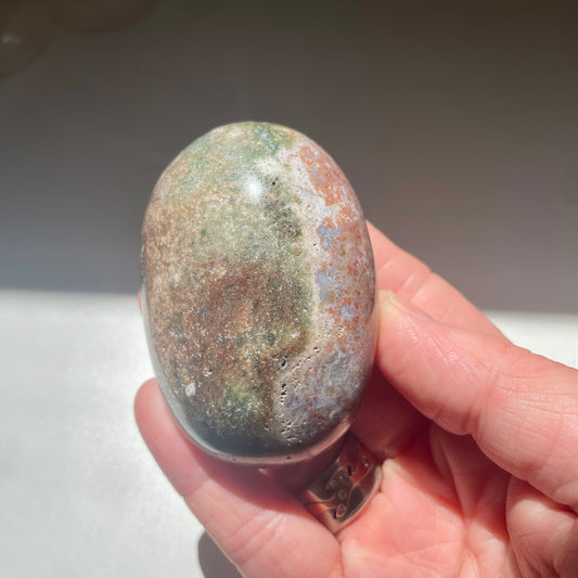 Ocean Jasper Palm stone 6.5CM
