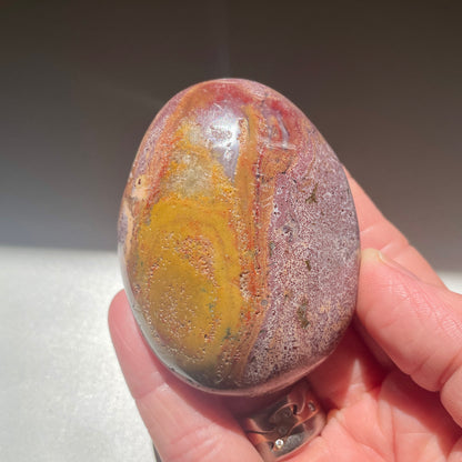 Ocean Jasper Palm stone 6.5CM