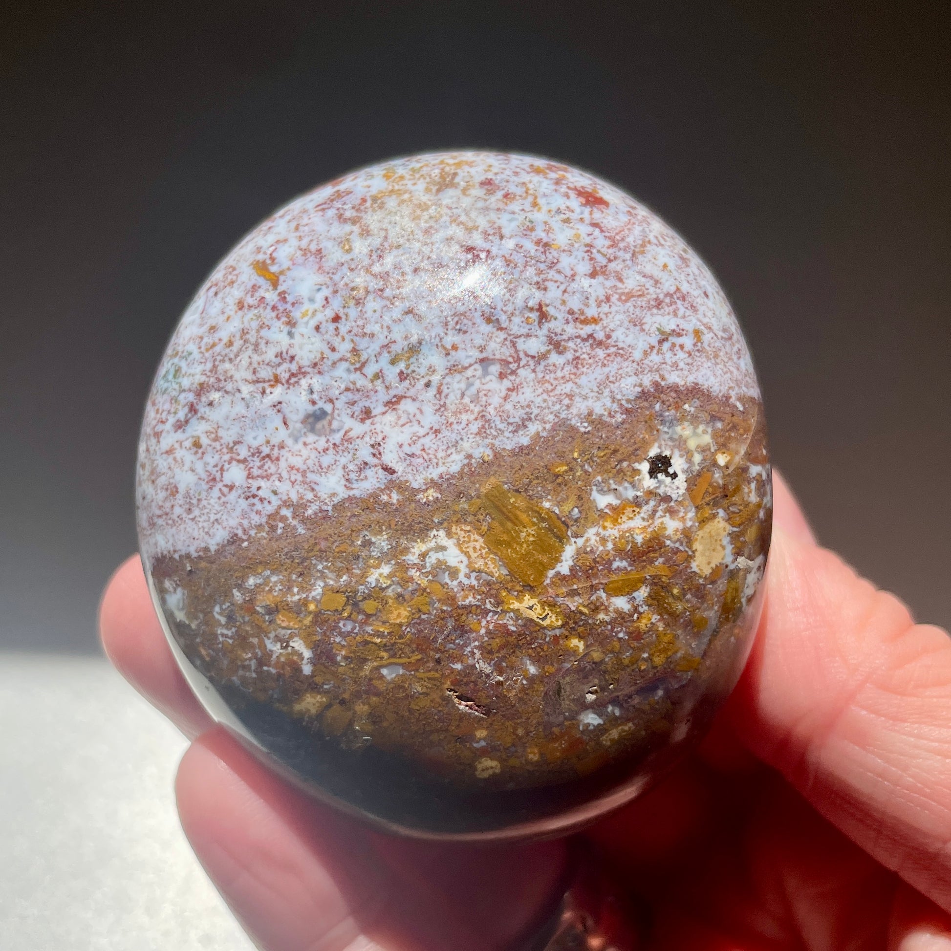 Ocean Jasper Palm stone 6CM