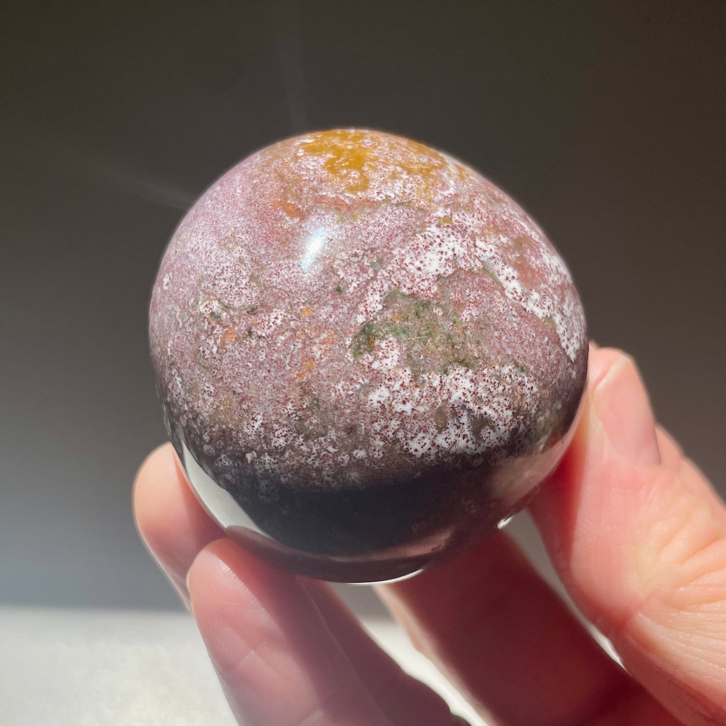 Ocean Jasper Palm stone 4.5CM