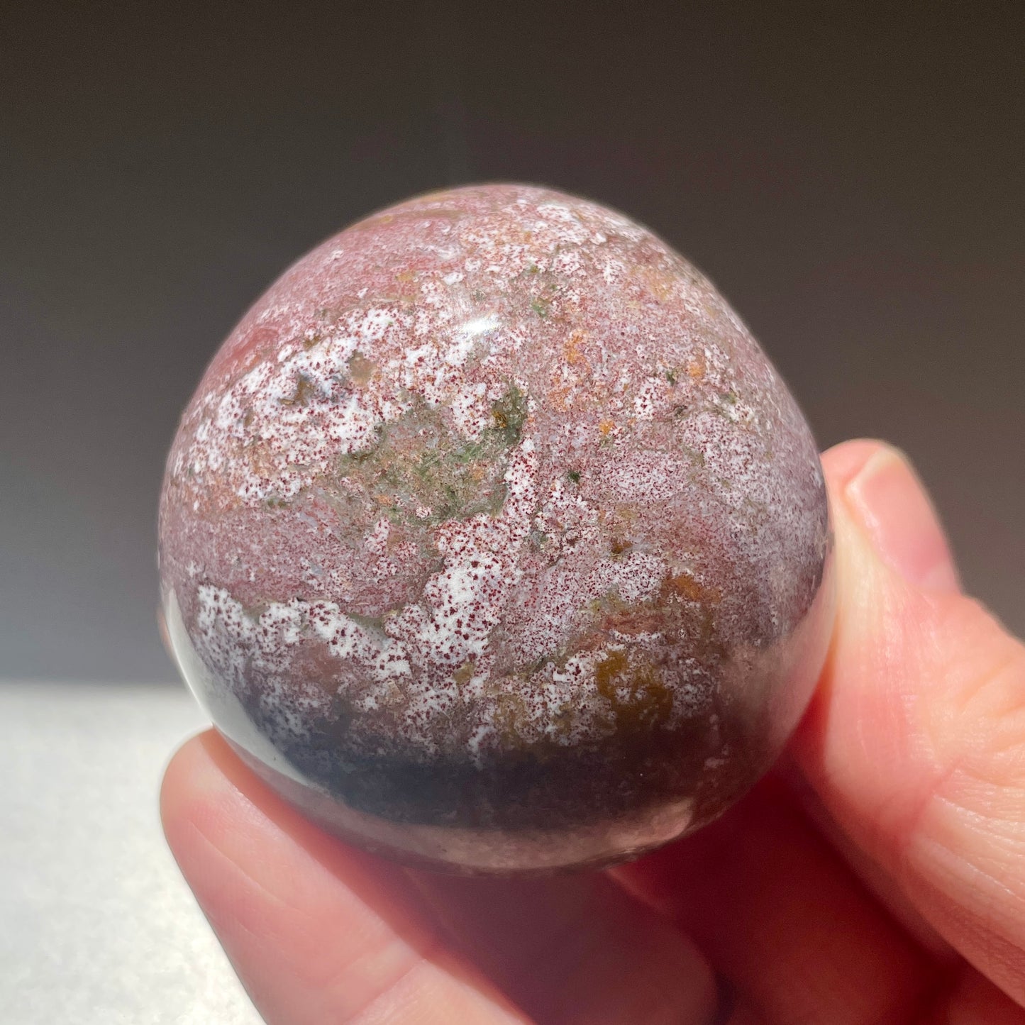 Ocean Jasper Palm stone 4.5CM