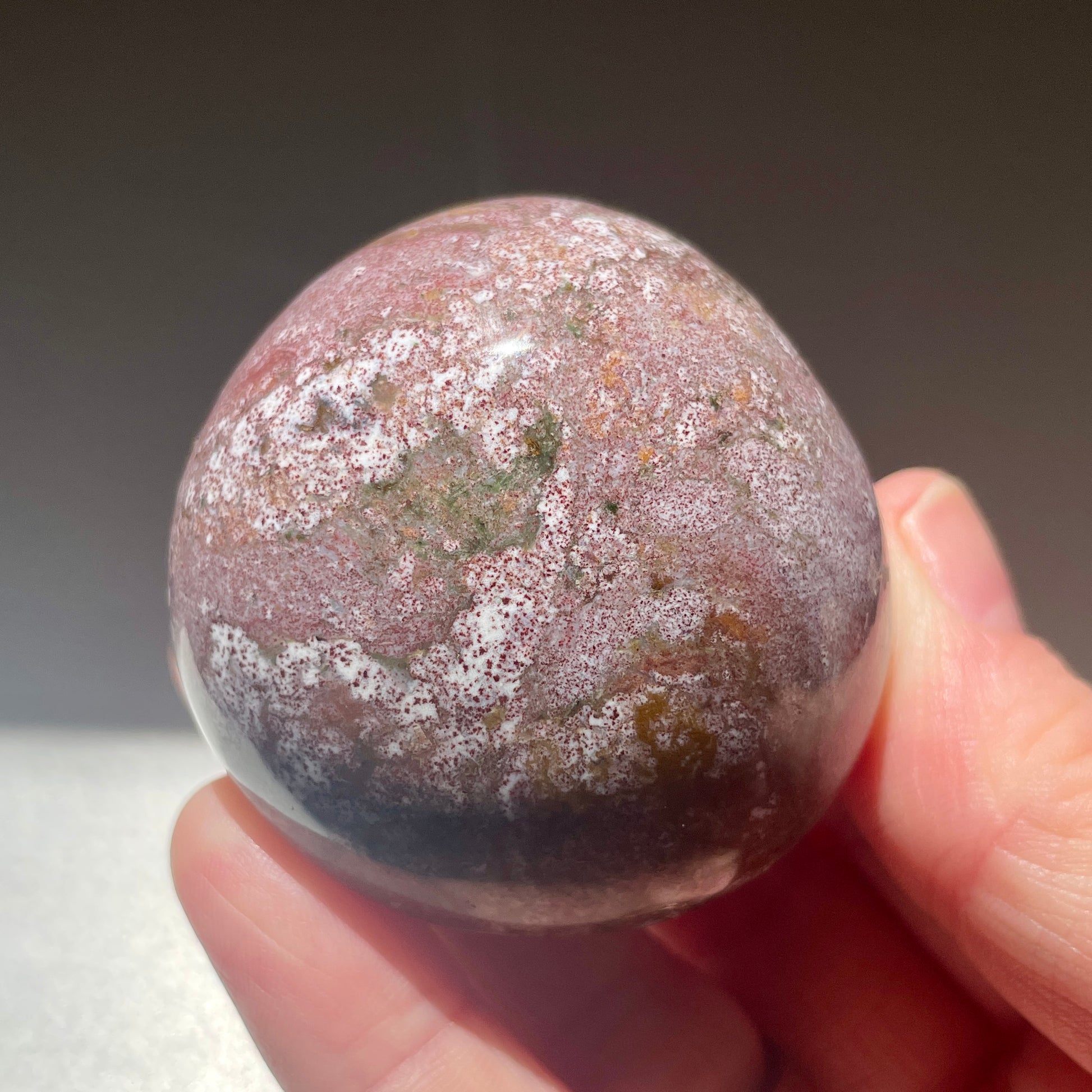 Ocean Jasper Palm stone 4.5CM