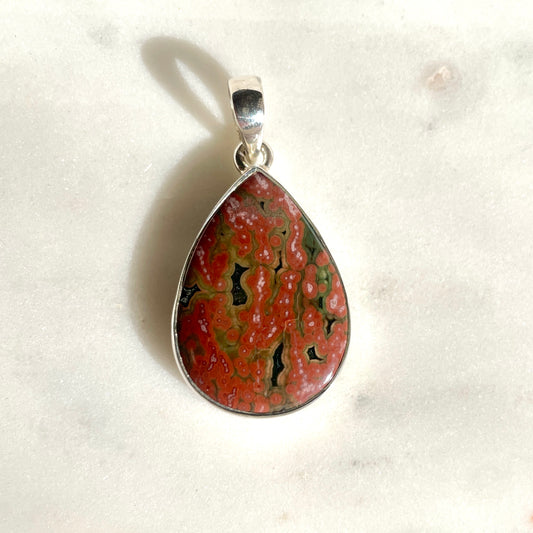 Ocean Jasper pendant | 925 SS