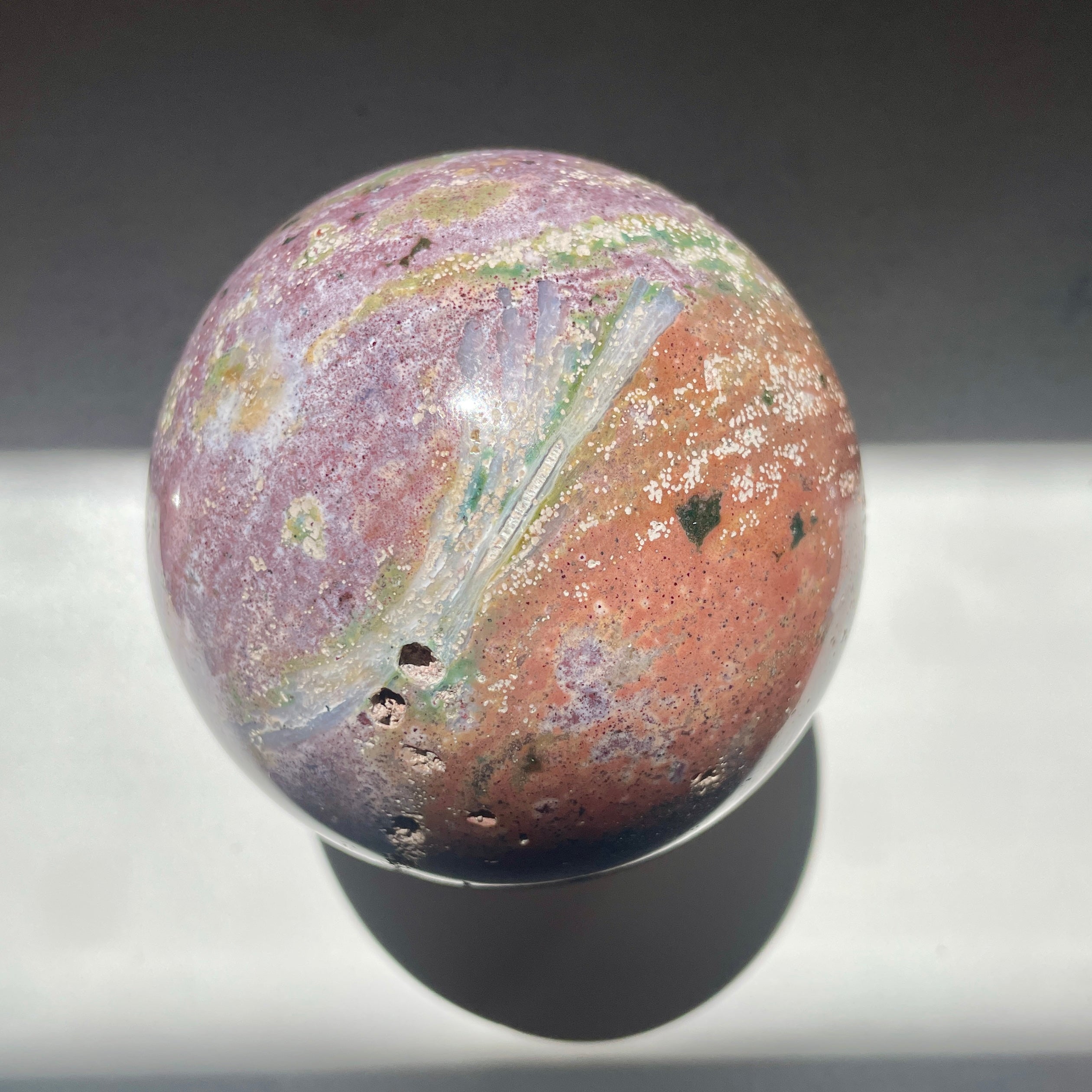 Ocean Jasper sphere 7.5CM | Thewildmoon