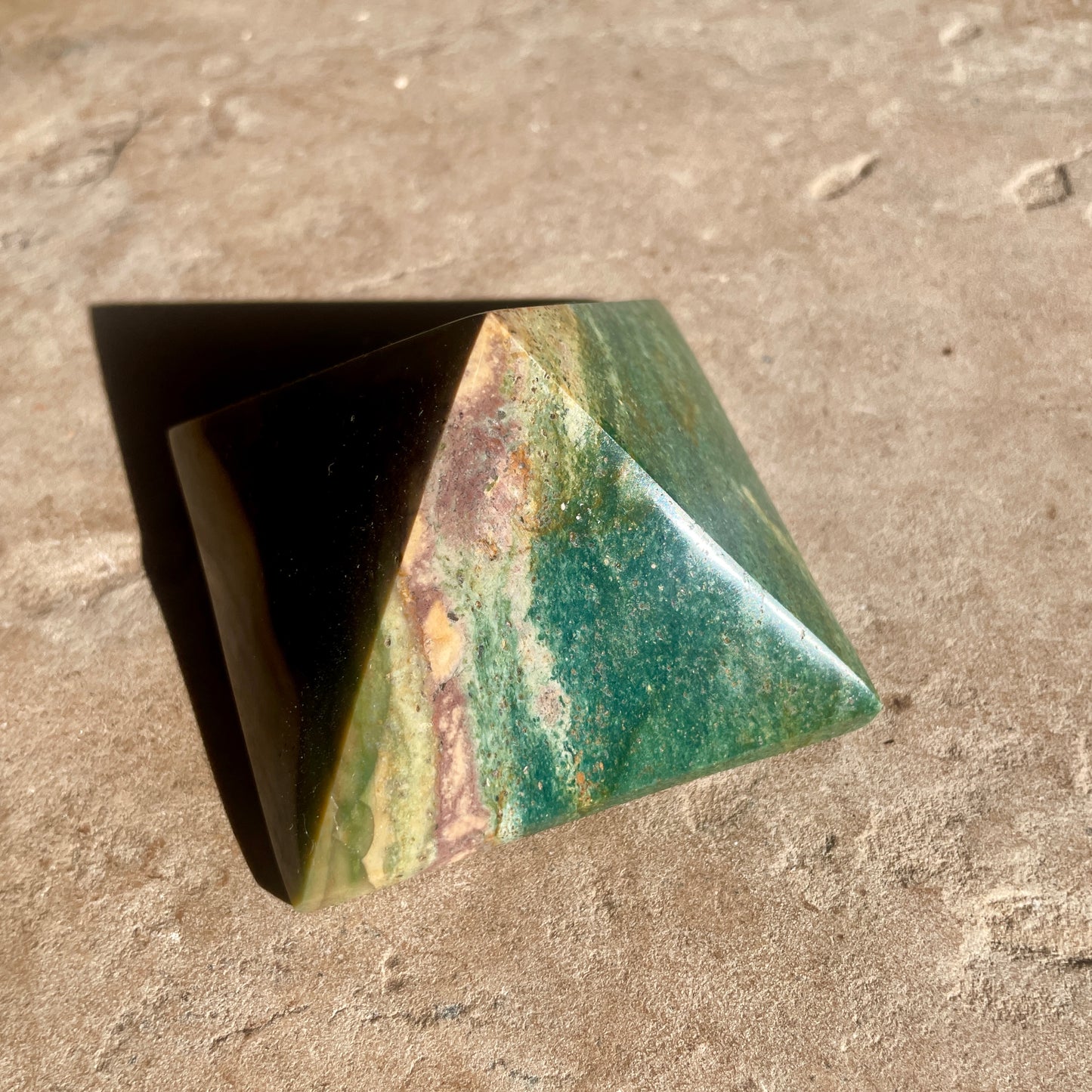 Ocean Jasper pyramid