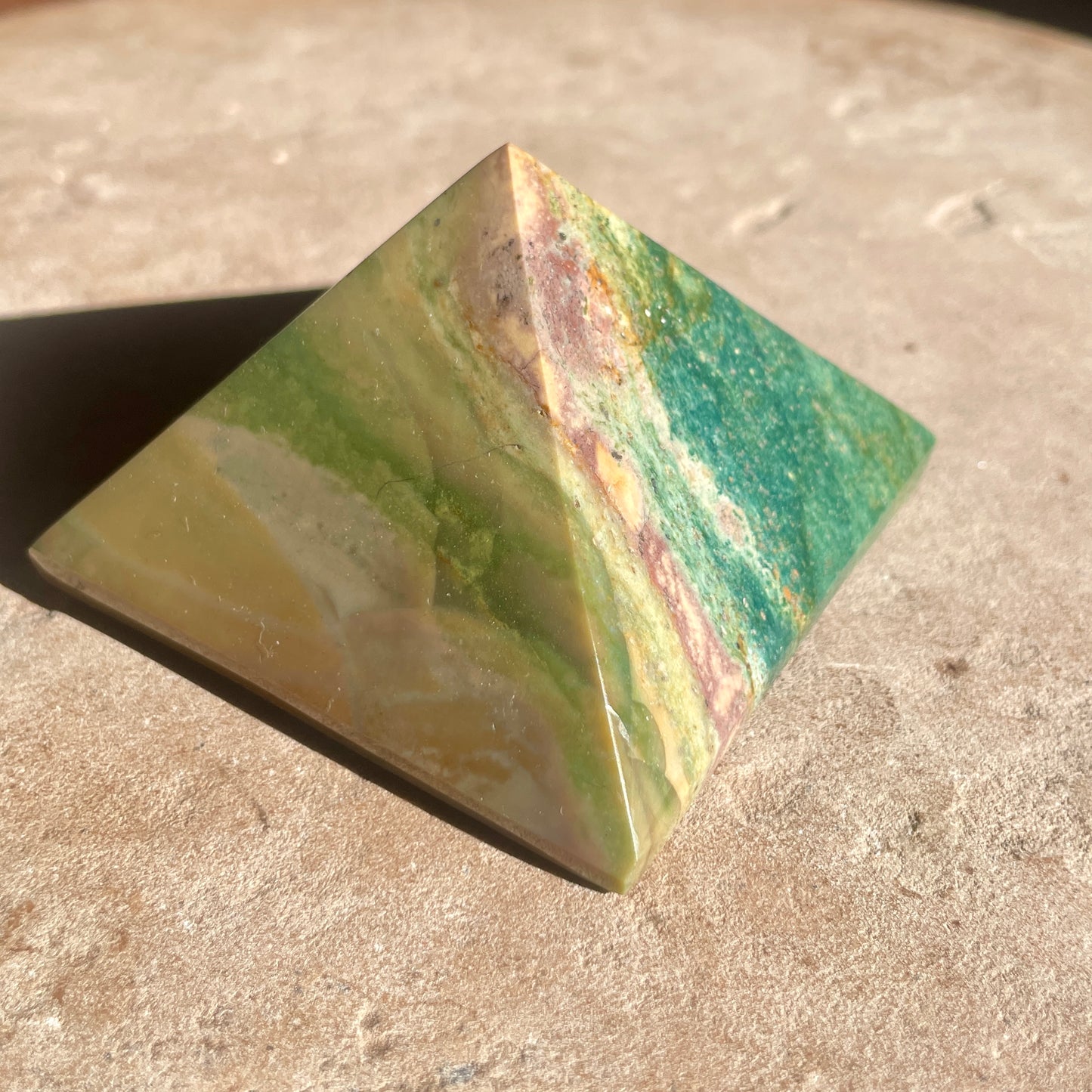 Ocean Jasper pyramid