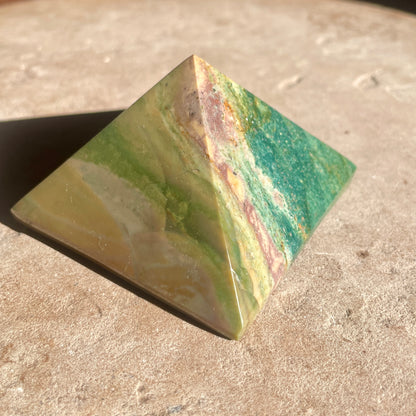 Ocean Jasper pyramid