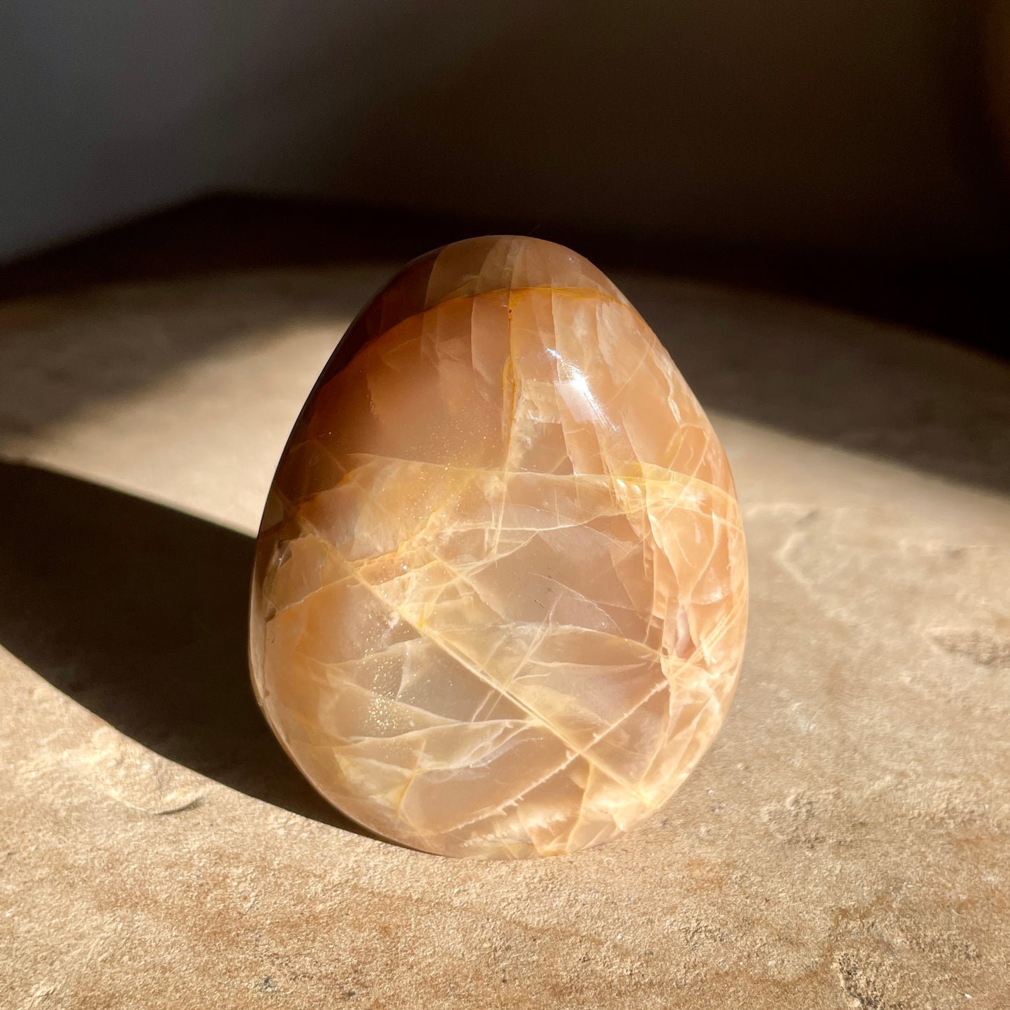 Peach Moonstone Freeform 6CM