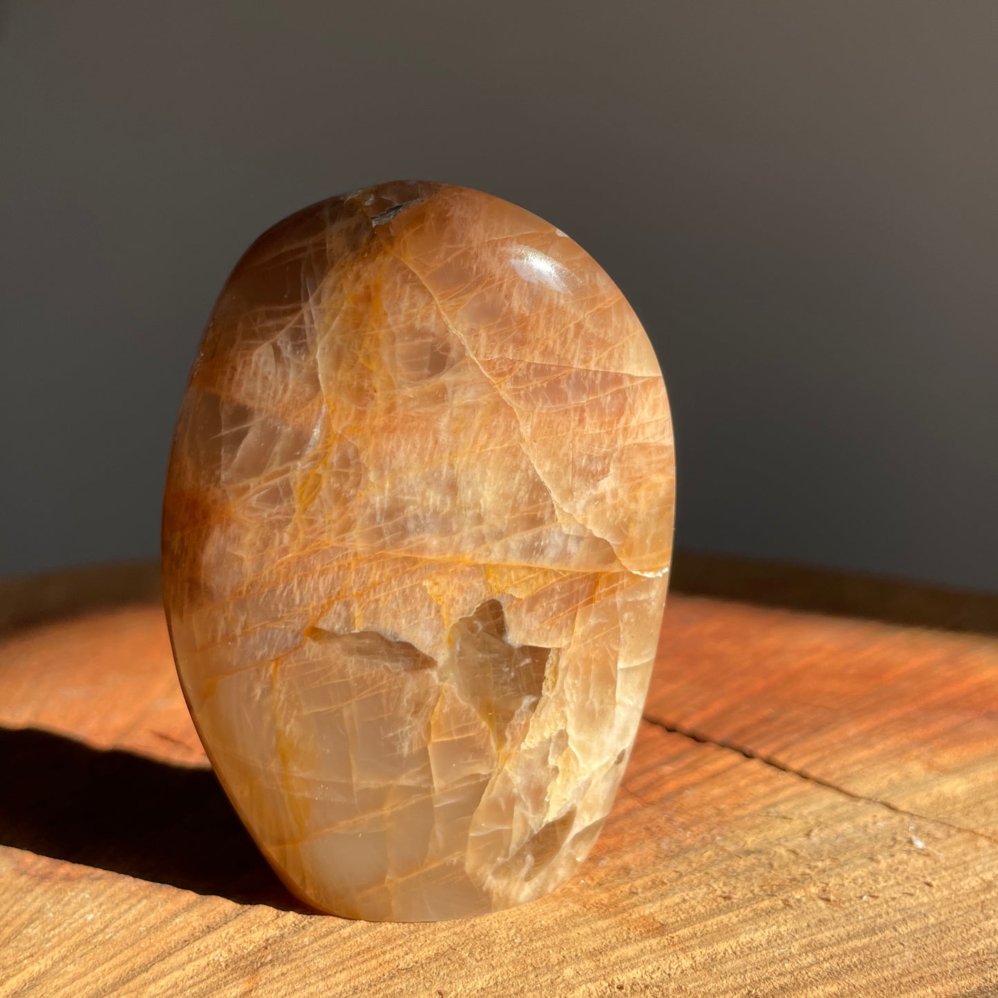 Peach Moonstone Freeform 7.5CM