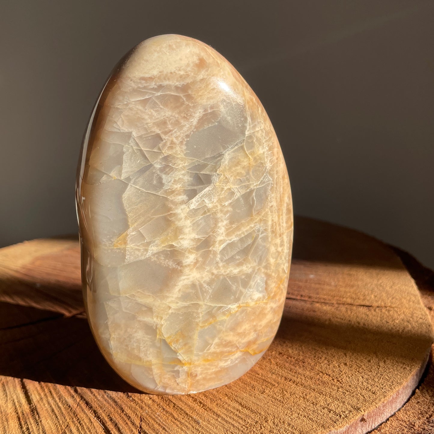 Peach Moonstone Freeform 11.5CM
