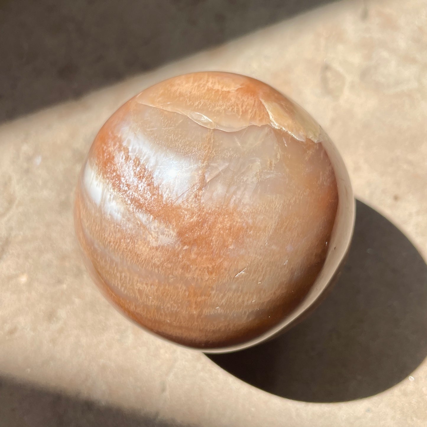 Peach Moonstone Sphere 4.5CM