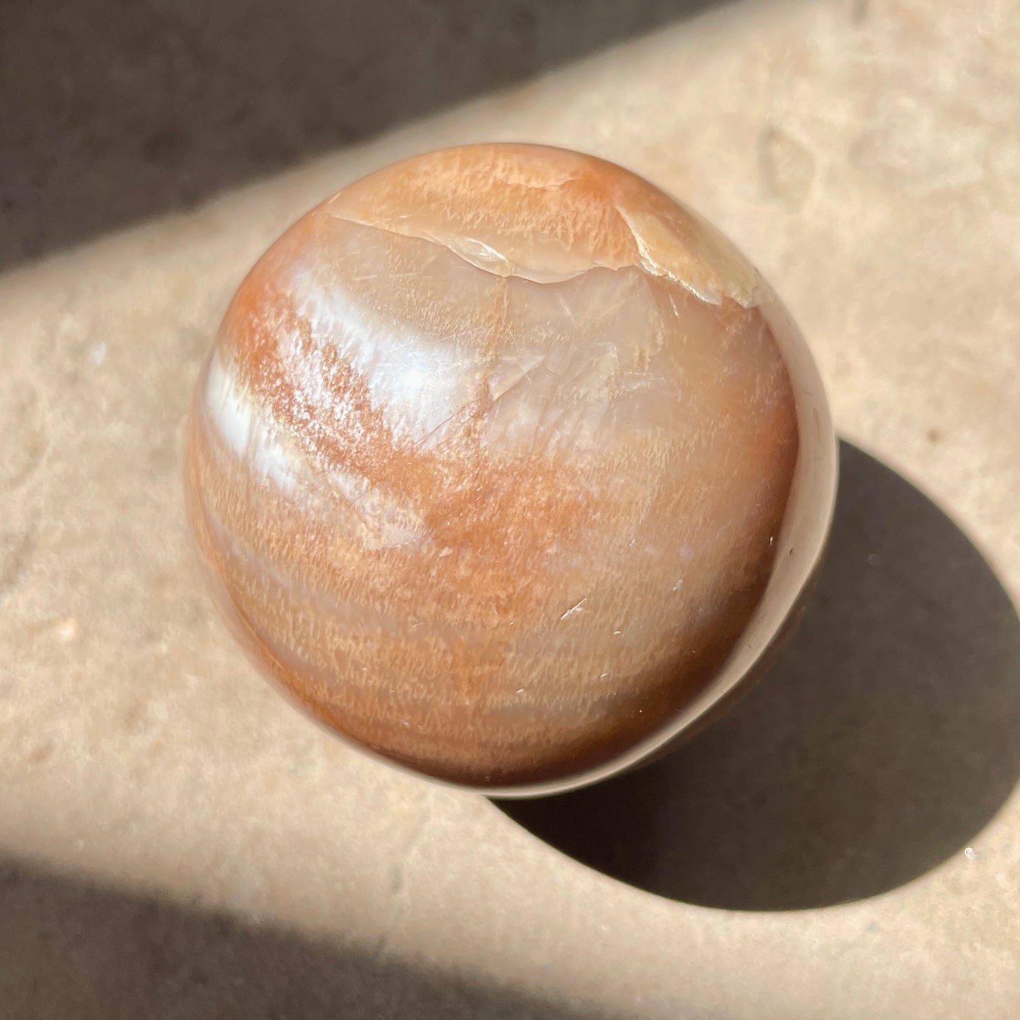 Peach Moonstone Sphere 4.5CM