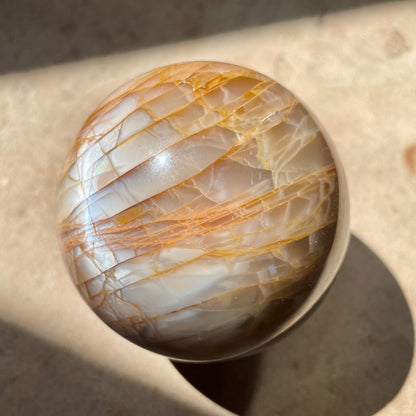 Peach Moonstone Sphere 6CM
