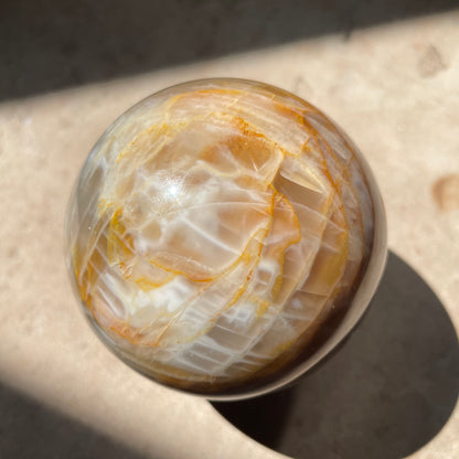 Peach Moonstone Sphere 6CM