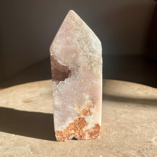 Pink Amethyst druzy Tower  10.5cm