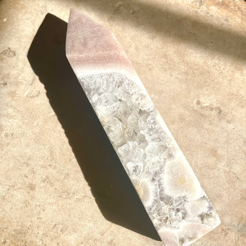 Pink Amethyst Tower 19CM