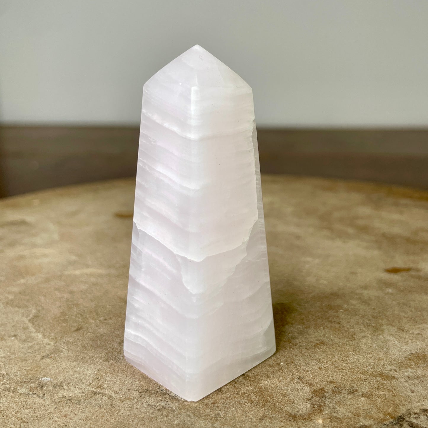Pink Mangano Calcite Tower 7.5CM