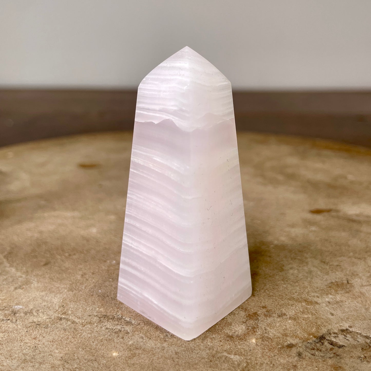 Pink Mangano Calcite Tower 6.5CM