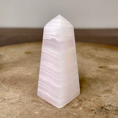 Pink Mangano Calcite Tower 6.5CM