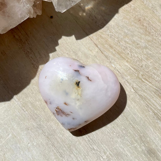 Pink Opal Heart 3CM