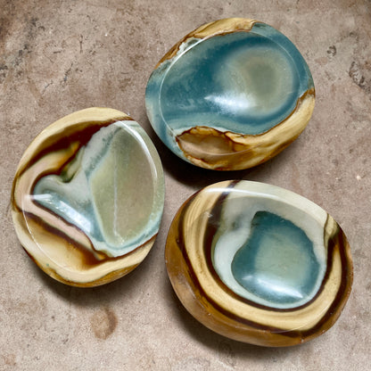 Polychrome Jasper Bowl Trio