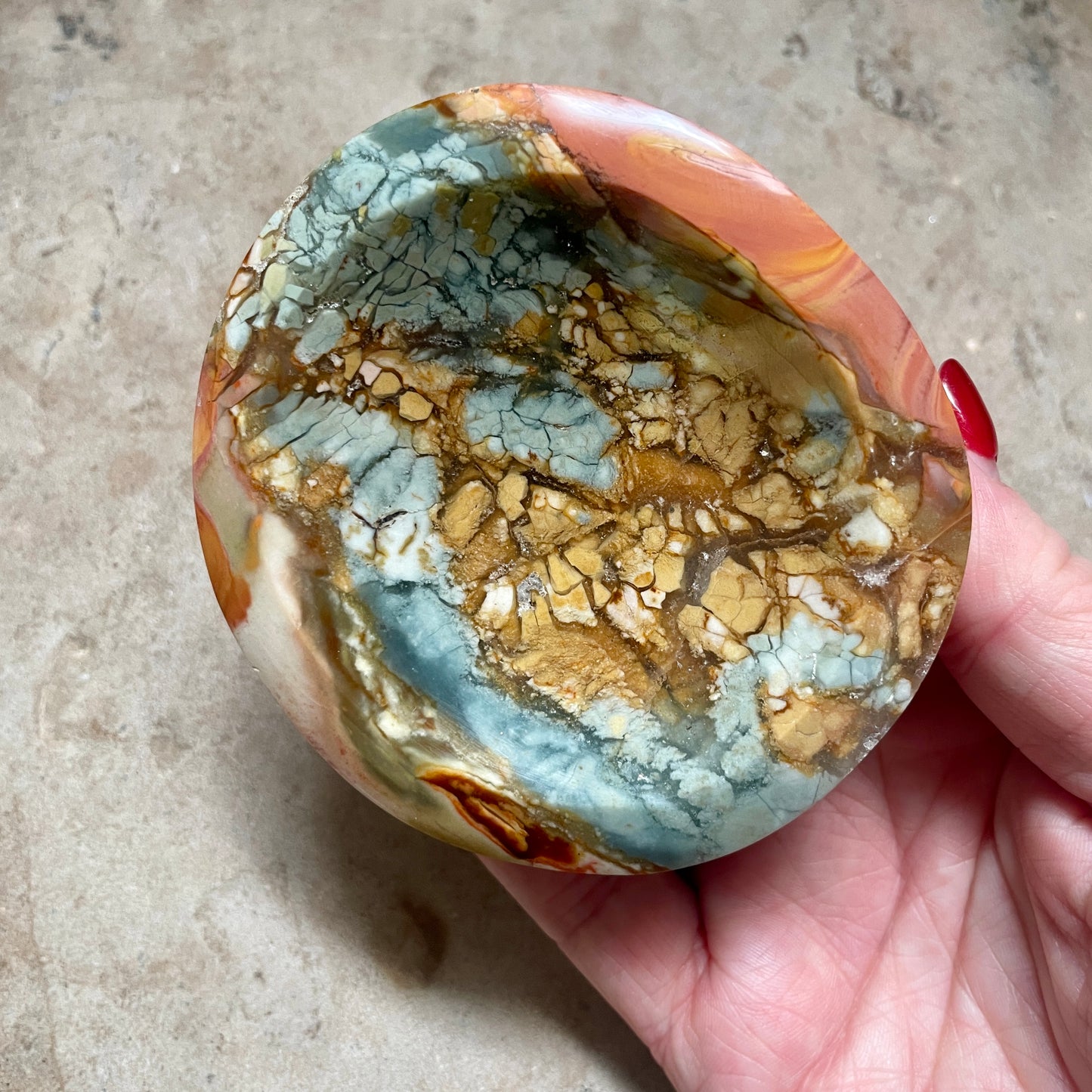 Poly chrome Jasper Bowl 8.5CM