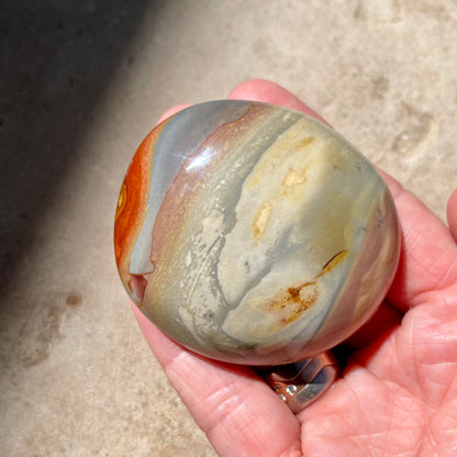 Polychrome Jasper Palm stone 6CM