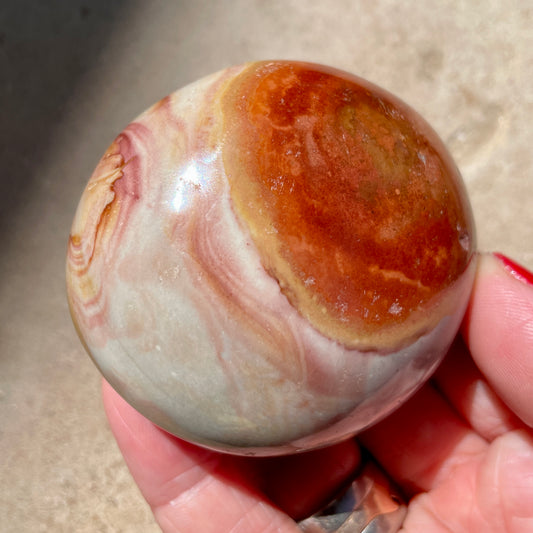 Polychrome Jasper Palm stone 6CM