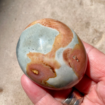 Polychrome Jasper Palm stone 6CM
