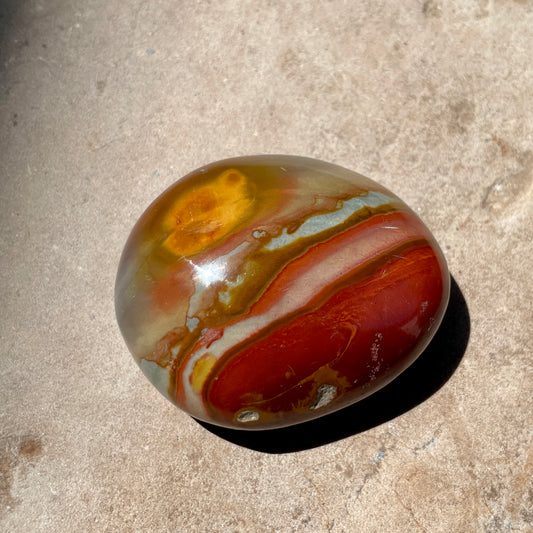 Polychrome Jasper Palm stone 6CM