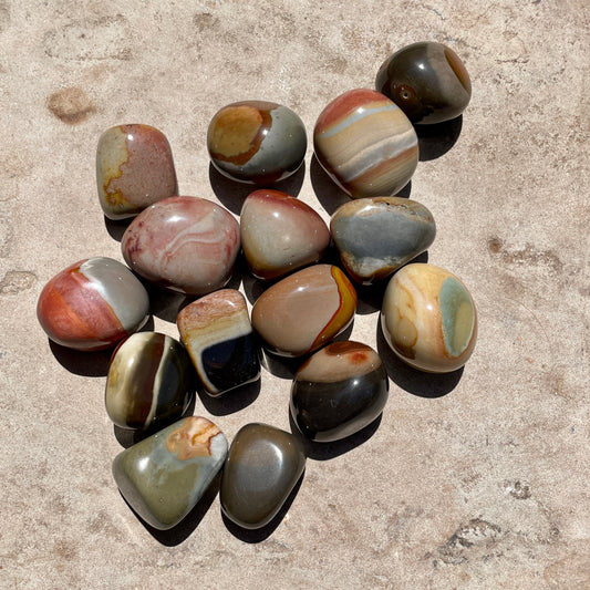 Polychrome Jasper Tumbles
