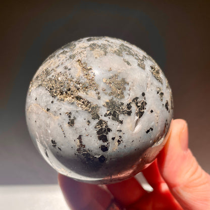 Pyrite Quartz Sphere 6.5CM