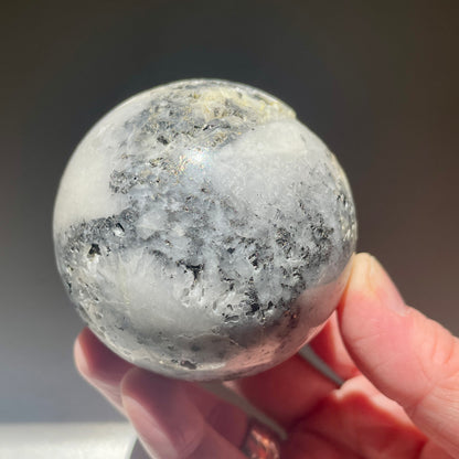 Pyrite Quartz Sphere 6CM