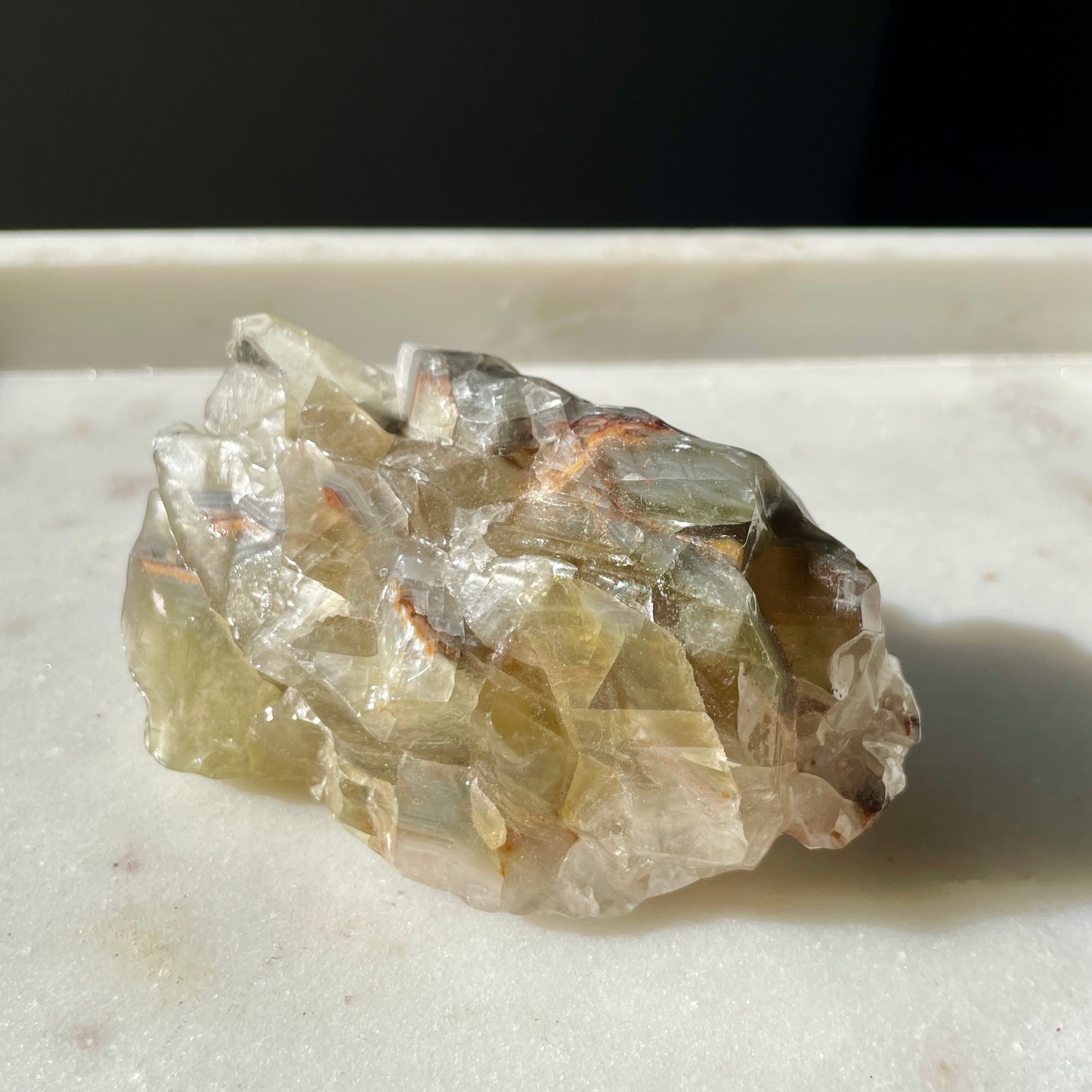 Rainbow calcite rough - RC7