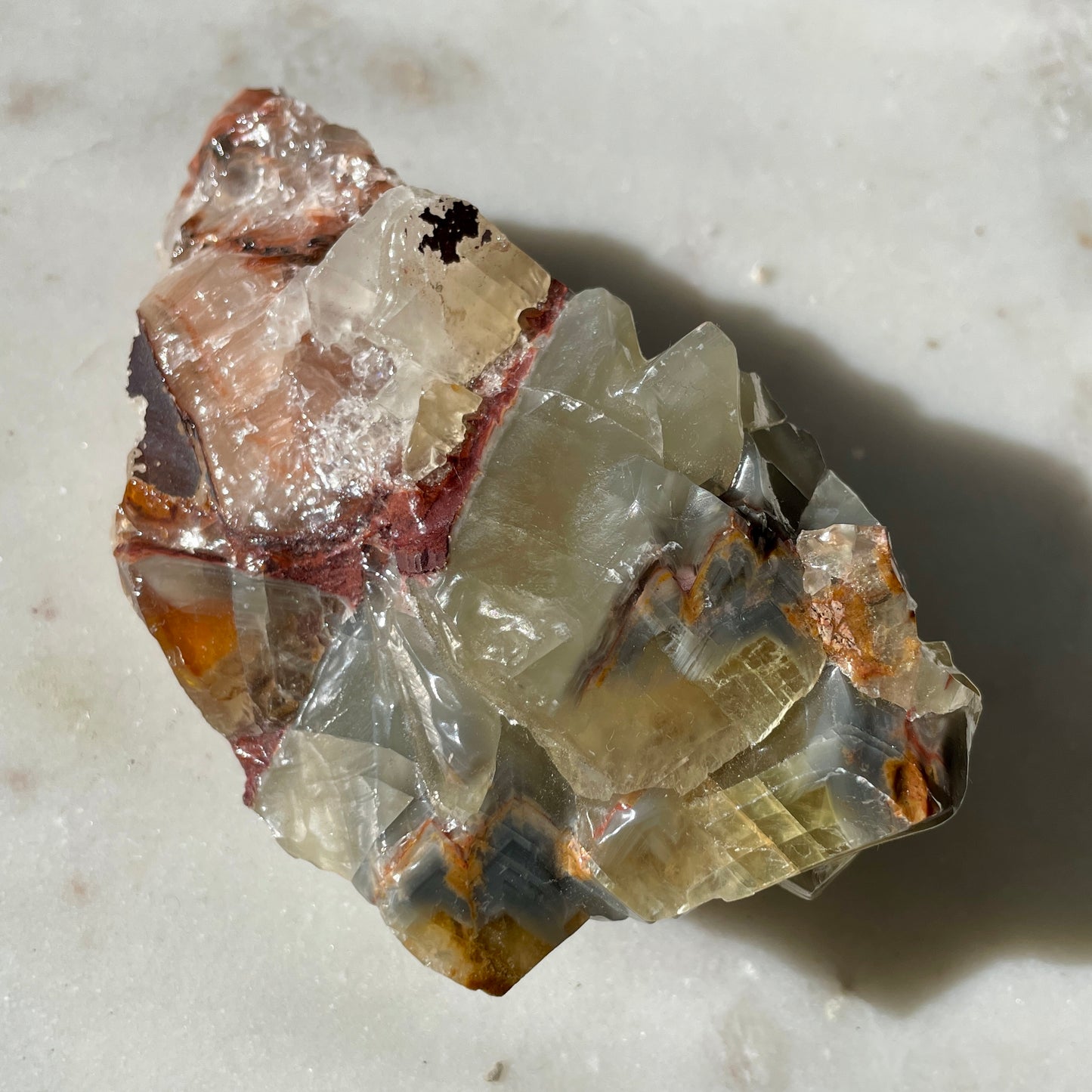 Rainbow calcite rough - RC2